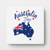 Plaque Photo Australie Jour Rouge Bleu et Blanc (Devant)