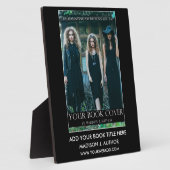 Plaque Photo Auteur de l'écriture couverture de livre noir ou c (Côté)