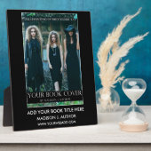 Plaque Photo Auteur de l'écriture couverture de livre noir ou c (Côté)