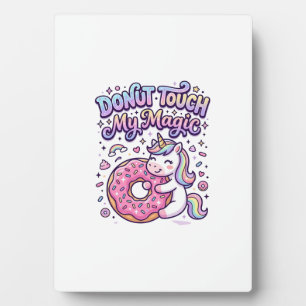 Plaque Photo Autocollant idée cadeau magique Licorne Donut Touc