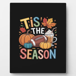 Plaque Photo Automne Football Automne Citrouille Lover café