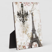 Plaque Photo Automne Romantique Quitte Paris Tour Eiffel (Côté)