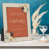 Plaque Photo Automne Rose Fête des mariées Faveurs (Côté)