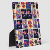 Plaque Photo Autumn Leaves Rustic Patchwork (Côté)