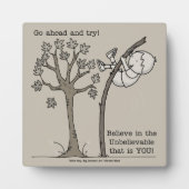 Plaque Photo Avancer et essayer (Devant)