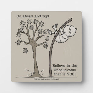 Plaque Photo Avancer et essayer