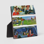 Plaque Photo Avant, pendant et après le pique-nique (Recto)