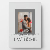Plaque Photo Avec vous, je suis Modèle photo familial (Devant)