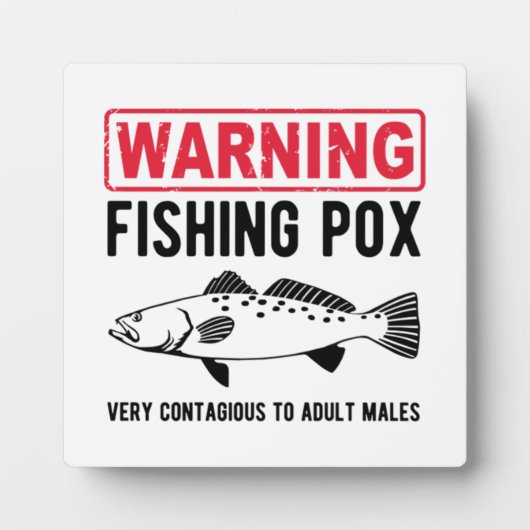 Plaque Photo Avertissement Poche de pêche (Devant)