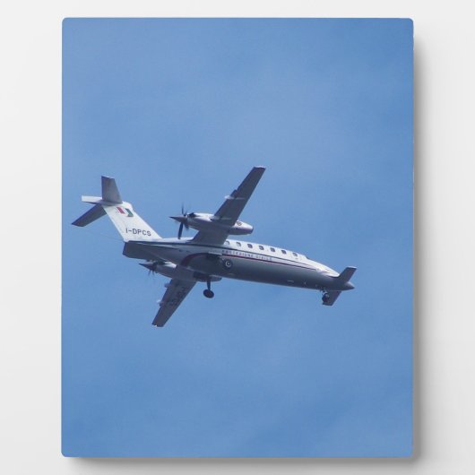 Plaque Photo Avion Piaggio P180 (Devant)