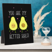 Plaque Photo Avocado Tu Es Ma Meilleure Moitié (Côté)
