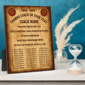 Plaque Photo Awesome Basketball Coach Idées Cadeaux Joueur's No (Côté)