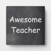 Plaque Photo Awesome enseignant Chalkboard Design Idée cadeau (Devant)