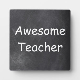 Plaque Photo Awesome enseignant Chalkboard Design Idée cadeau