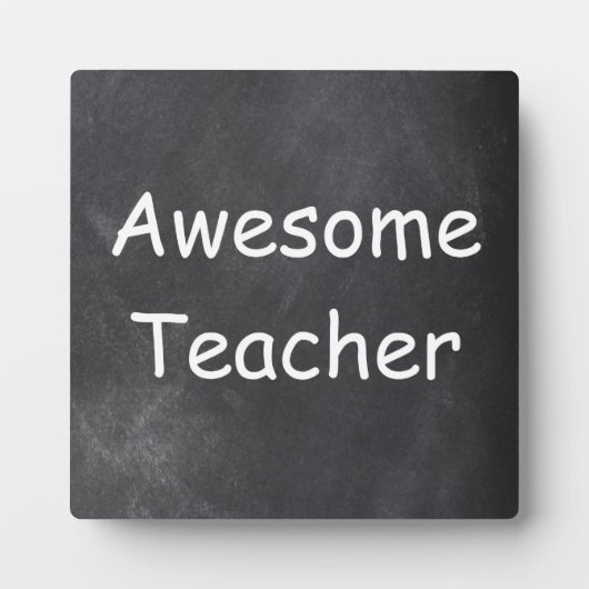 Plaque Photo Awesome enseignant Chalkboard Design Idée cadeau (Devant)