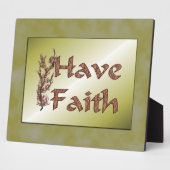 Plaque Photo Ayez la foi Flower Tree Inspiration (Côté)