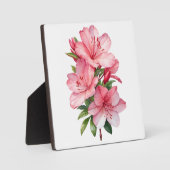 Plaque Photo Azalea peinture aquarelle (Recto)