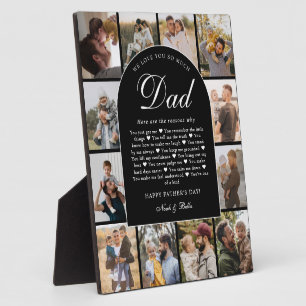 Plaque Photo B & W Raisons pour lesquelles nous t'aimons Papa G