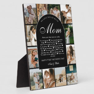 Plaque Photo B & W Raisons pour lesquelles nous vous aimons Mam