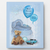 Plaque Photo Baby Boy personnalisable (Devant)