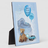 Plaque Photo Baby Boy personnalisable (Côté)