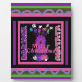 Plaque Photo Baby pink Beautiful Merry Christmas Hakuna Matata (Devant)