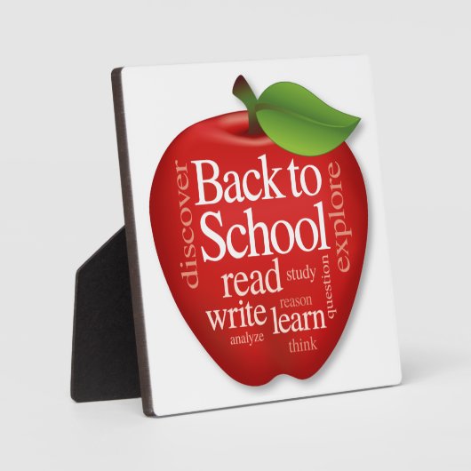 Plaque Photo Back to school (Recto)