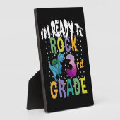 Plaque Photo Back to School I'm Ready To Crush 3Grade Dino (Côté)