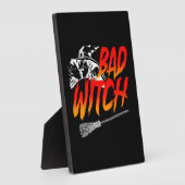 Plaque Photo Bad Witch Halloween (Côté)