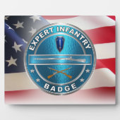 Plaque Photo Badge d'Infantryman Expert de la BEI (Devant)