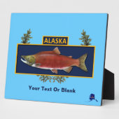 Plaque Photo Badge du pêcheur de combat de l'Alaska (Côté)