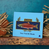 Plaque Photo Badge du pêcheur de combat de l'Alaska (Côté)