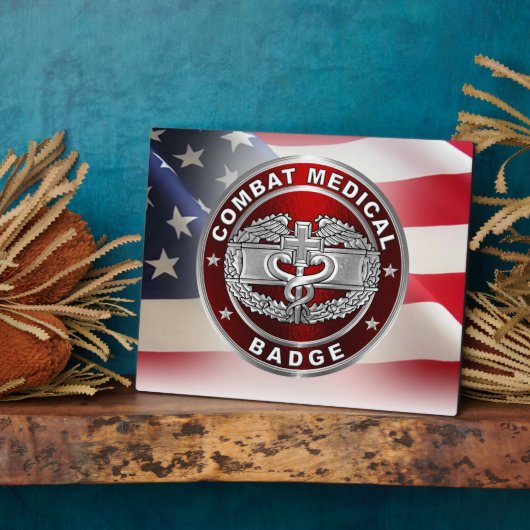 Plaque Photo Badge Médicale de combat (Côté)