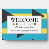 Plaque Photo BAHAMAS FLAG Christian Welcome (Devant)