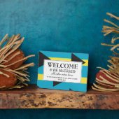 Plaque Photo BAHAMAS FLAG Christian Welcome (Côté)