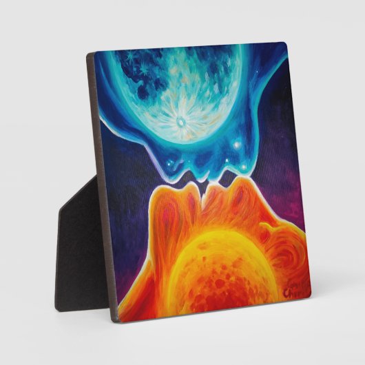 Plaque Photo Baiser de soleil et de lune (Recto)