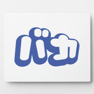 Plaque Photo BAKA カ ~ Fool en japonais Katakana