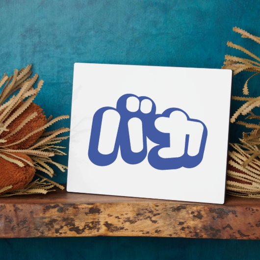 Plaque Photo BAKA カ ~ Fool en japonais Katakana (Côté)