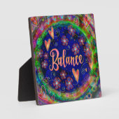 Plaque Photo Balance Inspirant Plutôt Floral Inspirivity Easel (Recto)