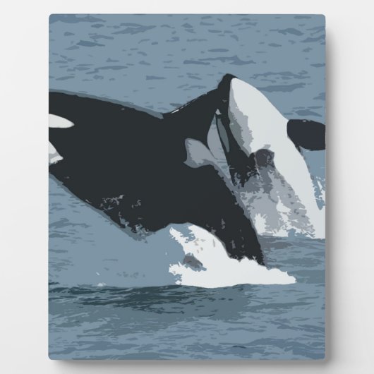 Plaque Photo Baleine d'Orka (Devant)
