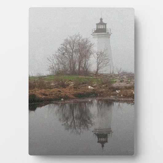 Plaque Photo Balise dans le brouillard (Devant)