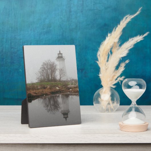 Plaque Photo Balise dans le brouillard (Côté)