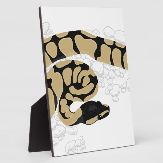 Plaque Photo Ball Python Snake (Côté)