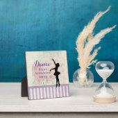 Plaque Photo Ballerina Silhouette Dansez vos problèmes loin (Insitu)