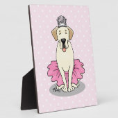 Plaque Photo Ballet Princess Yellow Lab Labrador Retriever Chie (Côté)