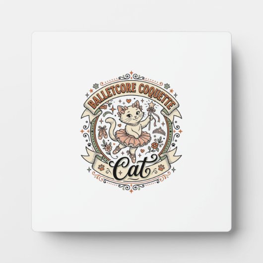 Plaque Photo Balletcore Coquette Chat Balletcore Coquette Chat (Devant)