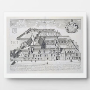 Plaque Photo Balliol College, Oxford, de 'Oxonia Illustrata',