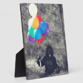 Plaque Photo ballons d'anniversaire (Côté)