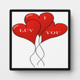 PLAQUE PHOTO BALLONS "JE VOUS AIME"
