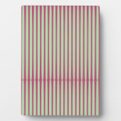 Plaque Photo Bandes circulaires en chaux et en rouge. (Devant)